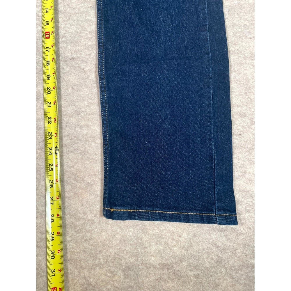 Levi's 505 Regular Jeans Mens 32x30 Blue Denim Cotton Mid Rise Straight Leg - Picture 15 of 16